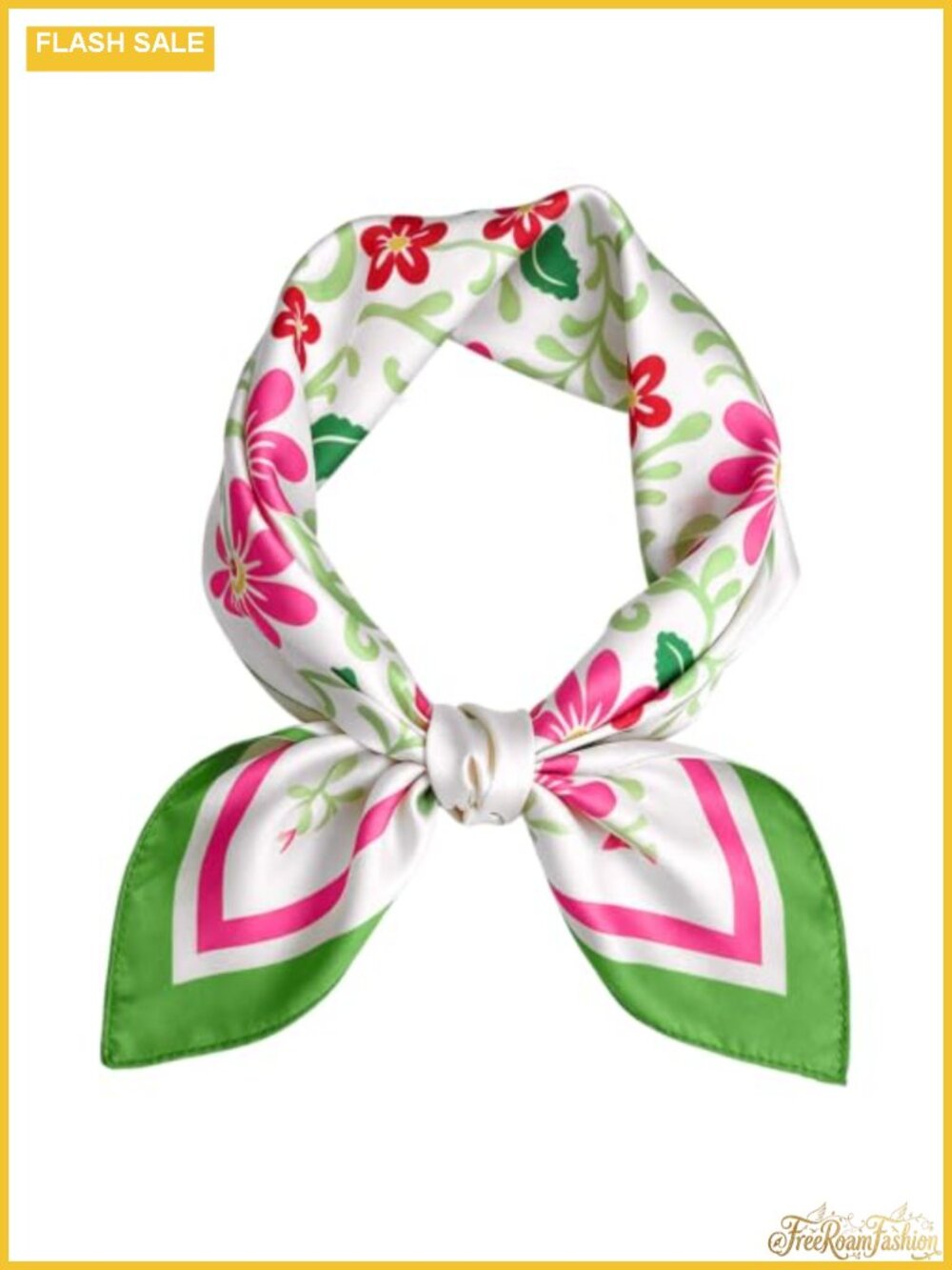 Silky Satin Long Scarf for Women - Neck Hair Head Wrap Purse Accessory